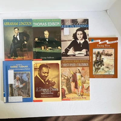 Lot of 7 Children's American World History Chapter Books Biography - Image 1 of 4