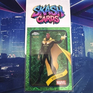 2025 Topps Chrome Marvel Vision Green Laser Refractor 89 / 99 - Bild 1 von 2
