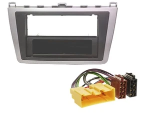 Radioeinbauset DIN Autoradio für Mazda 6 (08-12) silber schwarz - Bild 1 von 3