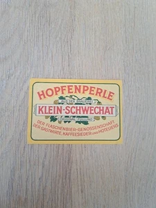 ☆☆Bieretikett Brauerei Schwechat Kl. Schwechat, Wien, Flaschenbier Gen.☆☆ Ord - Bild 1 von 1