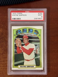 1972 Topps Wayne Simpson #762 High Number Cincinnati Red PSA 9 - Bild 1 von 2