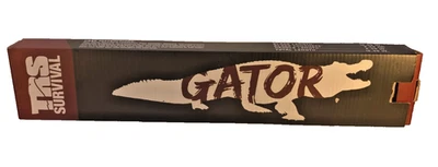 TRS Gator 16" Hunting Survival Saw-Tooth Blade Knife & Sheath 10" blade 91925A - Image 1 of 4