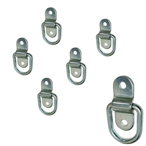 Stainless Steel D-ring Tiedown Anchors 3,500 lb. Capacity Tie Downs 6-Pack - Picture 1 of 4