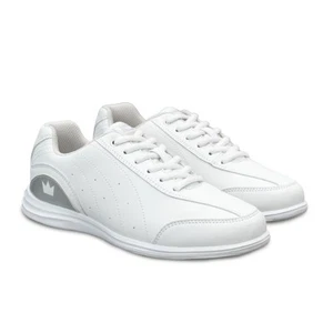 Brunswick Youth Girls Mystic White/Silver Bowling Shoes - Picture 1 of 3