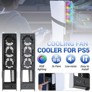 Cooling Fan Cooler External Accessories fit PlayStation 5 PS5 Slim Console Host - Picture 1 of 25