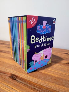 Peppa Pig Bedtime Stories 20 Books Box Set - Ages 0-5 - Hardback By Ladybird - Picture 1 of 6