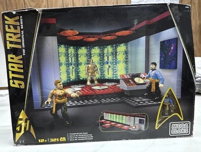 Mega Bloks STAR TREK THE ORIGINAL SERIES- Transporter Room 321 Piece Set SEALED - Image 1 of 3