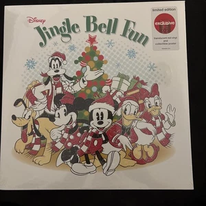 Disney Jingle Bell Fun - Red Vinyl LP Record, 2022 Target Exclusive New SEALED - Picture 1 of 4