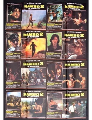 Fotobusta Rambo 2 Die Rache - Sylvester Stallone - First Blood Crenna Richard - Bild 1 von 3