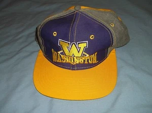 WASHINGTON HUSKIES snapback cap hat 3 tone NCAA UW baseball - Picture 1 of 7