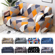 1/2/3/4 Seater Slipcovers Printed Stretch Sofa Covers Couch Furniture Protector