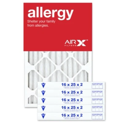 16x25x2 AIRx ALLERGY Air Filter MERV 11 (6-pack) NIB for Furnace & A/C  - Image 1 of 4