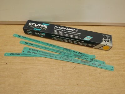 5 x ECLIPSE AA46V PREDATOR FLEXIBLE BI METAL  12" HSS HACKSAW BLADES 24TPI - Image 1 of 3