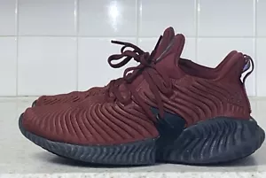 Adidas Men's Alphabounce Beyond Maroon Sneakers Run Size 8 Burgundy Red - Picture 1 of 16