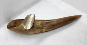 Pipa/sigaro/posacenere per sigarette/decorativa vintage in corno di mucca - Foto 1 di 3