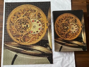 Complete ! Pocket Watch *500 Piece Puzzle* Gold Clock Pc Super Graphic by Ropkey - Picture 1 of 11