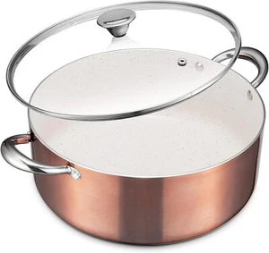 BEZIA Large Pot 8 Quart, All Stove Tops Induction Included 11492
