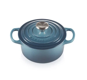 Le Creuset Nordic Sea Salt 16 cm Signature runder Dutch Oven Topf Neu / Express - Bild 1 von 3