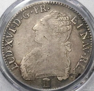 1785/4-K PCGS VF 25 France Louis XVI Ecu Crown Bordeaux Coin POP 1/0 (22110102C) - Picture 1 of 6