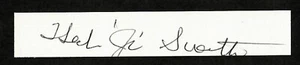 Herb Suerth Signed Cut Signature 1/2 x 4 WWII Band of Brothers Veteran (d) - Picture 1 of 1