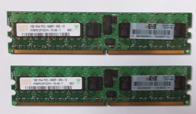 Hynix RAM. HYMP512P72CP4  2 MODULES x 1gb each  - Image 1 of 3
