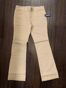 Old Navy Girls Uniform Pants Tan Khaki Size 7 New NWT - Picture 1 of 1