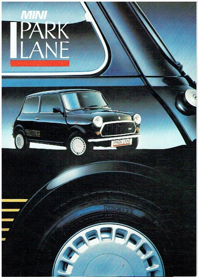 MINI 1000 SALOON 'PARK LANE' SPECIAL EDITION ORIG 1987 FACTORY UK SALES BROCHURE - Image 1 of 1