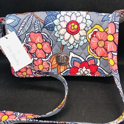 Vera Bradley Turnlock Crossbody Purse Tropical Evening NWT - Image 1 of 4