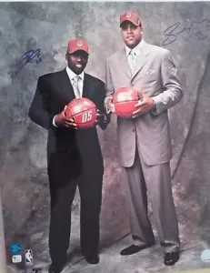 Raymond Felton & Sean May Autographed 16x20 Photo Bobcats Draft NBA Photo / UNC - Picture 1 of 1