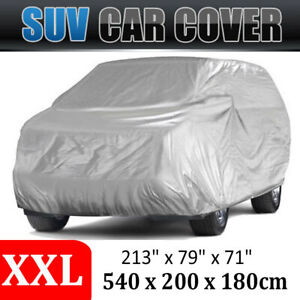XXL Full SUV Car Cover Waterproof Dust UV Sun Protection Fit1997-22 up to 210"