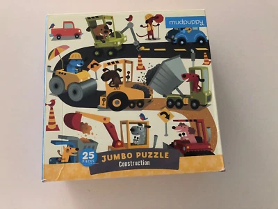 Rompecabezas Jumbo Construcción de Mudpuppy 25 Piezas Foto 1 de 4