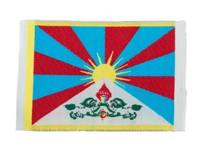 Flag Tibet Single Sewing - Embroidered - 646 - Picture 1 of 3