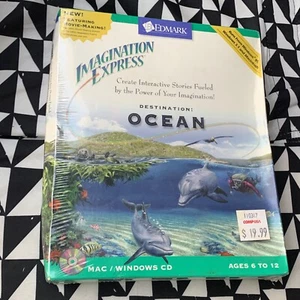 1995 Imagination Express Destination Ocean Windows Mac Edmark CD-ROM Homeschool - Picture 1 of 6