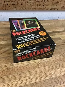 Rock Cards 1991 Music Trading Cards - Factory Sealed Box 288 Cards New Unopened - Picture 1 of 5