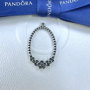 Authentic Pandora Pink Tourmaline Wandas Garden Floral SINGLE Compose Earring - Picture 1 of 5