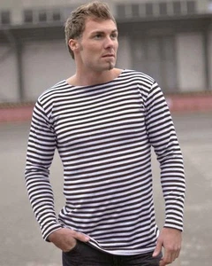 Russ. Jersey marino a rayas So, Troyer, sudadera, exterior, militar -NUEVO- - Imagen 1 de 1