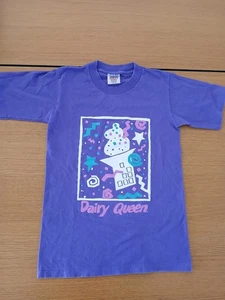 Vintage Dairy Queen Unisex T-Shirt - Small Oneita Power-T 80 90er Einzelnaht - Bild 1 von 10