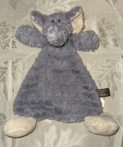 Demdaco Plush Lovey Elephant Rattle Grey Gray Soft Security Stuffed - Picture 1 of 5