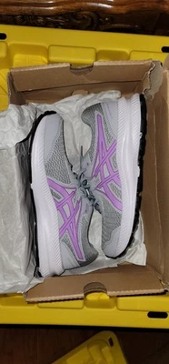 ASICS Girl's Contend 7 GS (Niño Pequeño/Niño Grande) Gris Piamonte/Lavanda Brillo 5.5 B Foto 1 de 4