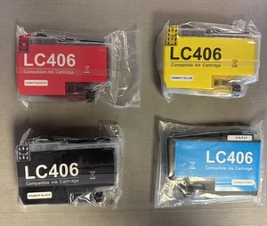 Jagute LC406 Ink Cartridges Replacement for LC406 OPEN BOX SEALED CARTRIDGES - Picture 1 of 4