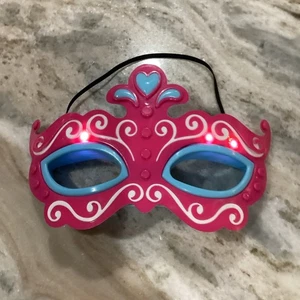 Just Pretending Dress Up Fun Girls Light Up Masquerade Mask Greenbrier  - Picture 1 of 6