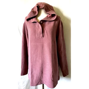 Sudadera con capucha Athleta Coaster Luxe Waffle de gran tamaño rosa leonado talla S pequeña para mujer - Imagen 1 de 12