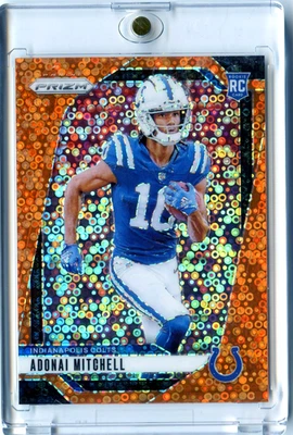 Adonai Mitchell #303 2024 Panini Prizm Orange Disco Rookie RC Colts - Image 1 of 2