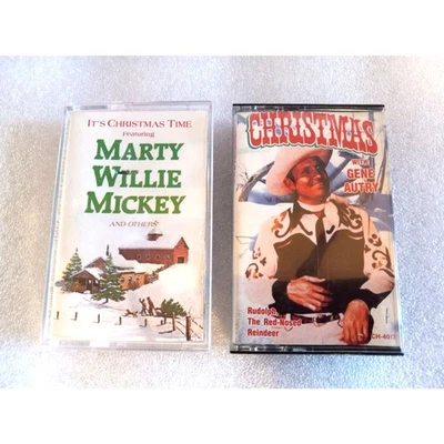 Christmas Cassette Lot Country Gene Autry, Willie Nelson, etc. TESTED PLAY GREAT - Image 1 of 4