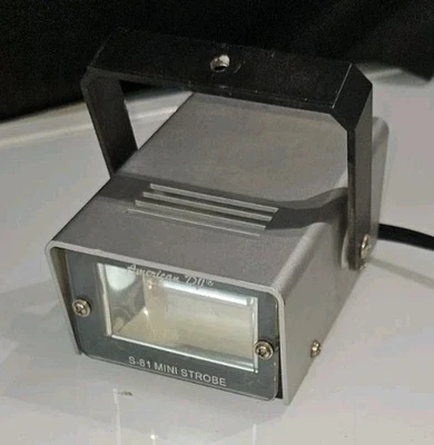 American DJ Mini Strobe Light Variable Speed Model S-81 - Works Great - Image 1 of 4