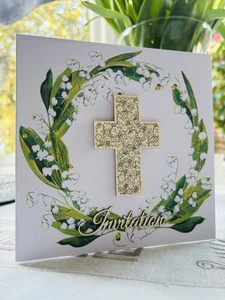 FIRST Holy Communion invitation Card With Envelope - Picture 1 of 3
