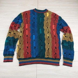 Maglione Fashion Nova Coogi Like Uomo XL Biggie Cosby Grosso Nonno Maglia Cavo - Foto 1 di 6