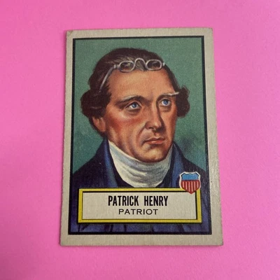 1952 Topps Look 'n See - Patrick Henry- #17-Excellent - Image 1 of 4