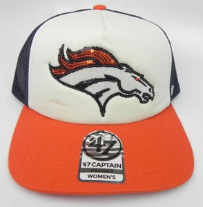 DENVER BRONCOS NFL FÚTBOL 47 MARCA CAPITÁN MUJER CORREA SEÑORA SOMBRERO GORRA NUEVO - Imagen 1 de 7
