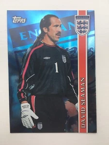 2002 FIFA World Cup #E9 David Seaman England Blue Foil, Topps - Picture 1 of 9
